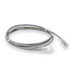 Picture of 0.5m Gray CAT 6 Plenum-Rated Ethernet Cable Snagless Bubble Boot RJ-45 M/M