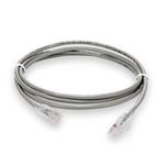Picture of 0.5m Gray CAT 6 Plenum-Rated Ethernet Cable Snagless Bubble Boot RJ-45 M/M