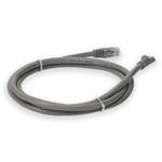 Picture of 1.5ft Gray CAT 6 PVC Ethernet Cable Snagless Bubble Boot RJ-45 M/M