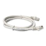 Picture of 1.5ft White CAT 6 PVC Ethernet Cable Snagless Bubble Boot RJ-45 M/M