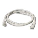 Picture of 1.5ft White CAT 6 PVC Ethernet Cable Snagless Bubble Boot RJ-45 M/M