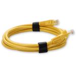 Picture of 1.5ft Yellow CAT 6 PVC Ethernet Cable Snagless Bubble Boot RJ-45 M/M