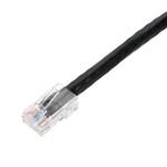 Picture of 1.5ft Black CAT 6 PVC Ethernet Cable Non-Booted RJ-45 M/M