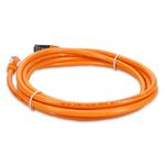 Picture of 1.5ft Orange CAT 6 Shielded PVC Ethernet Cable Snagless Easy Clear Boot RJ-45 M/M
