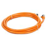 Picture of 1.5ft Orange CAT 6 Shielded PVC Ethernet Cable Snagless Easy Clear Boot RJ-45 M/M