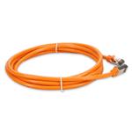 Picture of 1.5ft Orange CAT 6 Shielded PVC Ethernet Cable Snagless Easy Clear Boot RJ-45 M/M