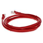 Picture of 1.5ft Red CAT 6 Shielded PVC Ethernet Cable Snagless Easy Clear Boot RJ-45 M/M