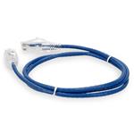 Picture of 1.5ft Blue CAT 6 Slim PVC Ethernet Cable Snagless Clear-Claw RJ-45 M/M