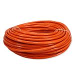 Picture of 100ft Orange CAT 6 PVC Ethernet Cable Snagless Bubble Boot RJ-45 M/M