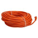 Picture of 100ft Orange CAT 6 PVC Ethernet Cable Snagless Bubble Boot RJ-45 M/M
