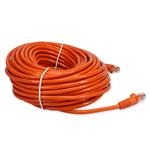 Picture of 100ft Orange CAT 6 PVC Ethernet Cable Snagless Bubble Boot RJ-45 M/M