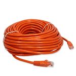 Picture of 100ft Orange CAT 6 PVC Ethernet Cable Snagless Bubble Boot RJ-45 M/M