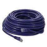 Picture of 100ft Purple CAT 6 PVC Ethernet Cable Snagless Bubble Boot RJ-45 M/M