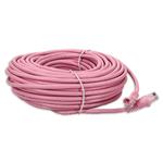 Picture of 100ft Pink CAT 6 PVC Ethernet Cable Snagless Bubble Boot RJ-45 M/M