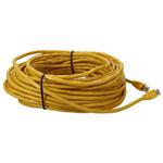 Picture of 100ft Yellow CAT 6 PVC Ethernet Cable Snagless Bubble Boot RJ-45 M/M