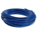 Picture of 10-Pieces of 100ft Blue CAT 6A PVC Ethernet Cables Snagless Bubble Boot RJ-45 M/M