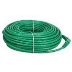 Picture of 100ft Green CAT 6A PVC Ethernet Cable Snagless Bubble Boot RJ-45 M/M