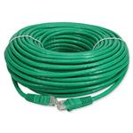 Picture of 100ft Green CAT 6A PVC Ethernet Cable Snagless Bubble Boot RJ-45 M/M