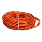 Picture of 100ft Orange CAT 6A PVC Ethernet Cable Snagless Bubble Boot RJ-45 M/M