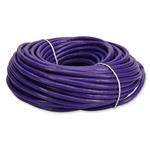 Picture of 100ft Purple CAT 6A PVC Ethernet Cable Snagless Bubble Boot RJ-45 M/M