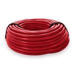 Picture of 100ft Red CAT 6A PVC Ethernet Cable Snagless Bubble Boot RJ-45 M/M