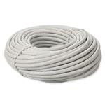 Picture of 100ft White CAT 6A PVC Ethernet Cable Snagless Bubble Boot RJ-45 M/M