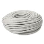 Picture of 100ft White CAT 6A PVC Ethernet Cable Snagless Bubble Boot RJ-45 M/M