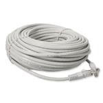 Picture of 100ft White CAT 6A PVC Ethernet Cable Snagless Bubble Boot RJ-45 M/M