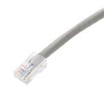 Picture of 100ft Gray CAT 6A PVC Ethernet Cable Non-Booted RJ-45 M/M with Length Labels