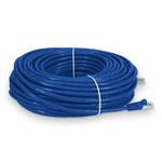 Picture of 100ft Blue CAT 6 Shielded PVC Ethernet Cable Snagless Easy Clear Boot RJ-45 M/M