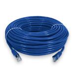 Picture of 100ft Blue CAT 6 Shielded PVC Ethernet Cable Snagless Easy Clear Boot RJ-45 M/M
