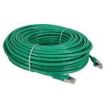 Picture of 100ft Green CAT 6 Shielded PVC Ethernet Cable Snagless Easy Clear Boot RJ-45 M/M