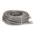 Picture of 100ft Gray CAT 6 Shielded PVC Ethernet Cable Snagless Easy Clear Boot RJ-45 M/M