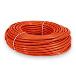Picture of 100ft Orange CAT 6 Shielded PVC Ethernet Cable Snagless Easy Clear Boot TAA RJ-45 M/M