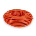 Picture of 100ft Orange CAT 6 Shielded PVC Ethernet Cable Snagless Easy Clear Boot TAA RJ-45 M/M