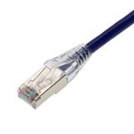 Picture of 100ft Purple CAT 6 Shielded PVC Ethernet Cable Snagless Easy Clear Boot RJ-45 M/M