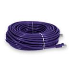 Picture of 100ft Purple CAT 6 Shielded PVC Ethernet Cable Snagless Easy Clear Boot RJ-45 M/M