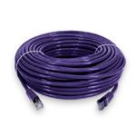 Picture of 100ft Purple CAT 6 Shielded PVC Ethernet Cable Snagless Easy Clear Boot RJ-45 M/M