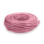 Picture of 100ft Pink CAT 6 Shielded PVC Ethernet Cable Snagless Easy Clear Boot RJ-45 M/M