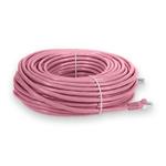 Picture of 100ft Pink CAT 6 Shielded PVC Ethernet Cable Snagless Easy Clear Boot RJ-45 M/M