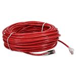 Picture of 100ft Red CAT 6 Shielded PVC Ethernet Cable Snagless Easy Clear Boot TAA RJ-45 M/M