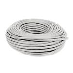 Picture of 100ft White CAT 6 Shielded PVC Ethernet Cable Snagless Easy Clear Boot RJ-45 M/M