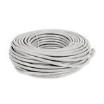 Picture of 100ft White CAT 6 Shielded PVC Ethernet Cable Snagless Easy Clear Boot RJ-45 M/M