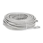 Picture of 100ft White CAT 6 Shielded PVC Ethernet Cable Snagless Easy Clear Boot RJ-45 M/M
