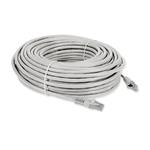 Picture of 100ft White CAT 6 Shielded PVC Ethernet Cable Snagless Easy Clear Boot RJ-45 M/M