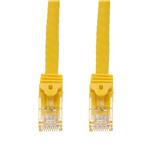 Picture of 100ft Yellow CAT 6 PVC Ethernet Cable Snagless Easy Boot RJ-45 M/M