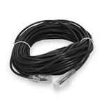 Picture of 100ft Black CAT 6 Slim PVC Ethernet Cable Snagless Clear-Claw RJ-45 M/M