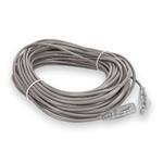 Picture of 100ft Gray CAT 6 Slim PVC Ethernet Cable Snagless Clear-Claw RJ-45 M/M