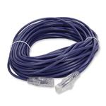 Picture of 100ft Purple CAT 6 Slim PVC Ethernet Cable Snagless Clear-Claw RJ-45 M/M