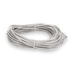 Picture of 100ft White CAT 6 Slim PVC Ethernet Cable Snagless Clear-Claw RJ-45 M/M